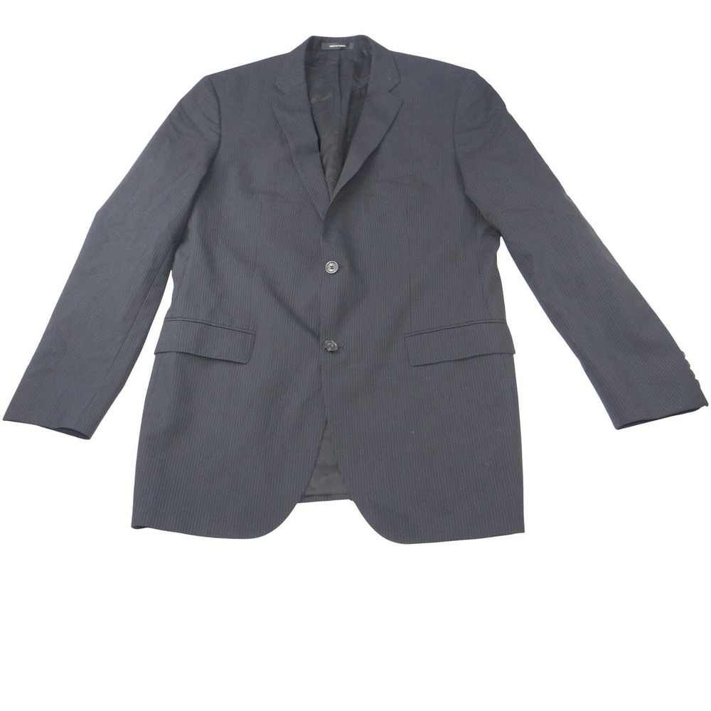 HUGO BOSS Men's Charcoal Pinstripe Super 120 Wool Blazer Jacket 42L Turkey